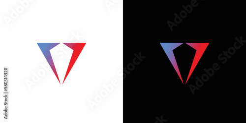 Modern and sophisticated V initials logo design 2
