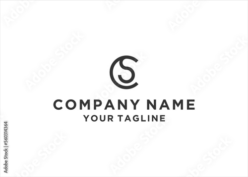 initial Letter SC Monogram Logo Design Vector