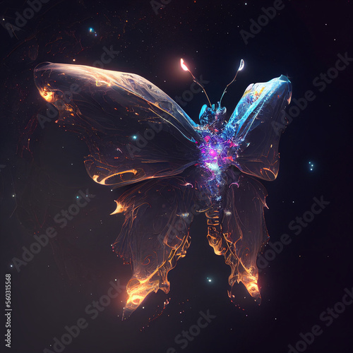 dreamland space fairy, generative ai © Eben