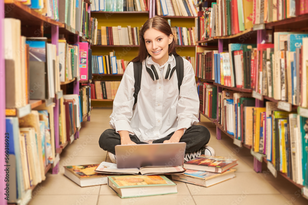 student with books student with books