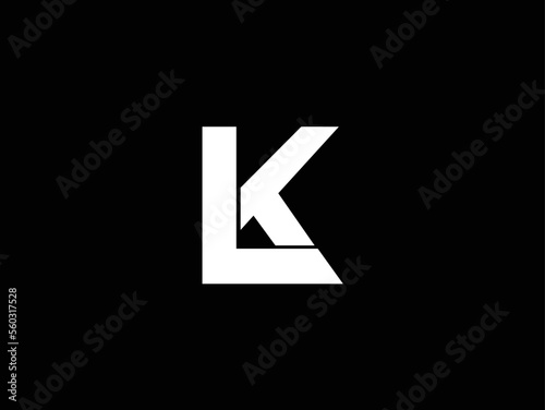Creative Minimalist Letter LK Logo Design , Minimal KL Monogram