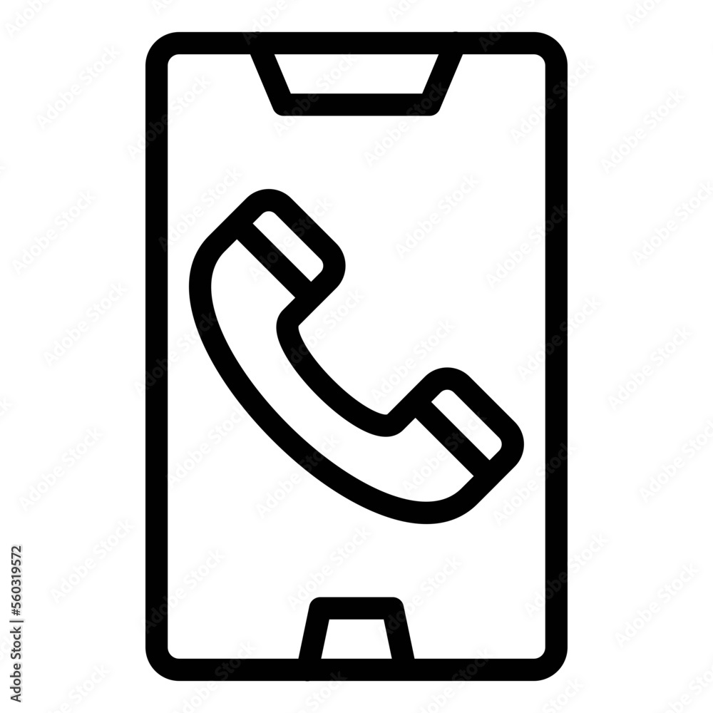 Mobile Call Icon Style Mobile Call Icon Style