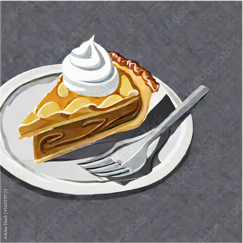 Apfelkuchen mit Sahne und Kaffee
