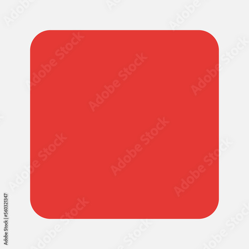 Stop icon in flat style about multimedia, use for website mobile app presentation