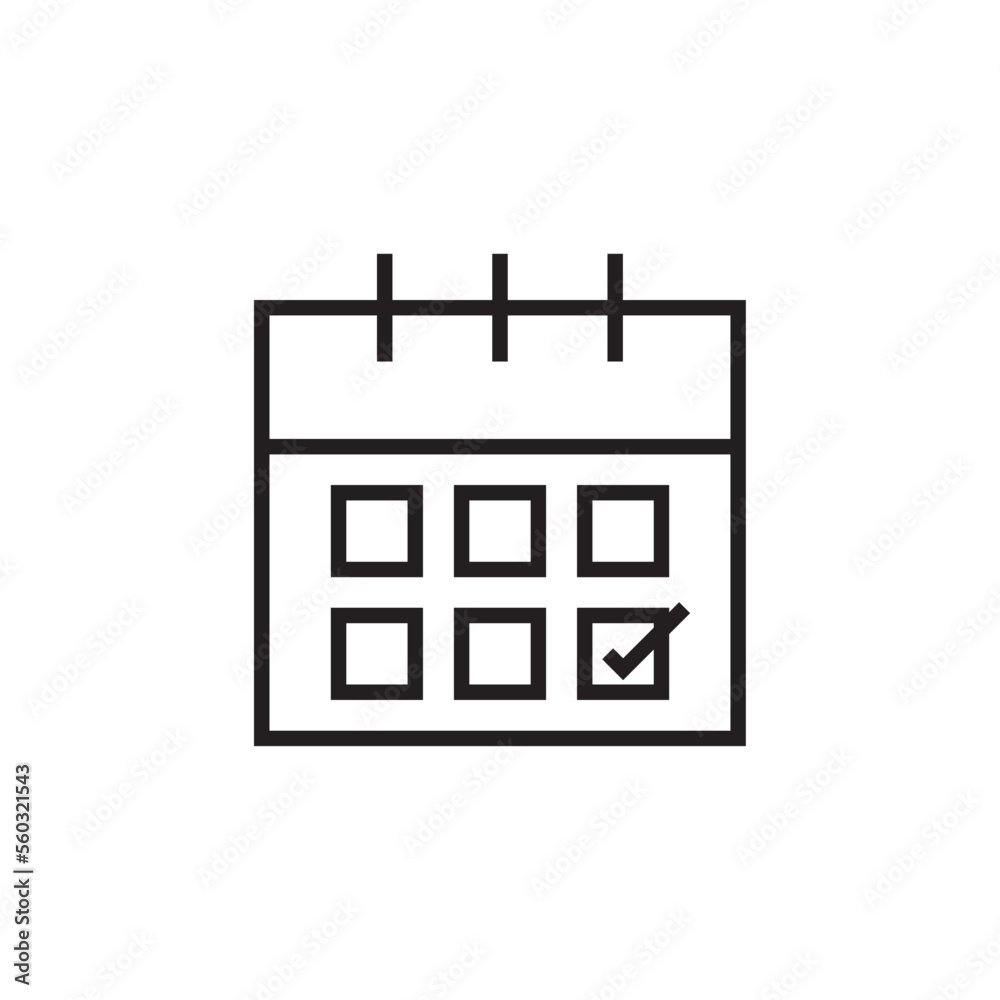 Estimated time delivery service icon with black outline style. Related to order tracking, delivery home, warehouse, truck, scooter, courier and cargo icons. Shipping symbol. Vector illustration Estimated time delivery service icon with black outline style. Related to order tracking, delivery home, warehouse, truck, scooter, courier and cargo icons. Shipping symbol. Vector illustration
