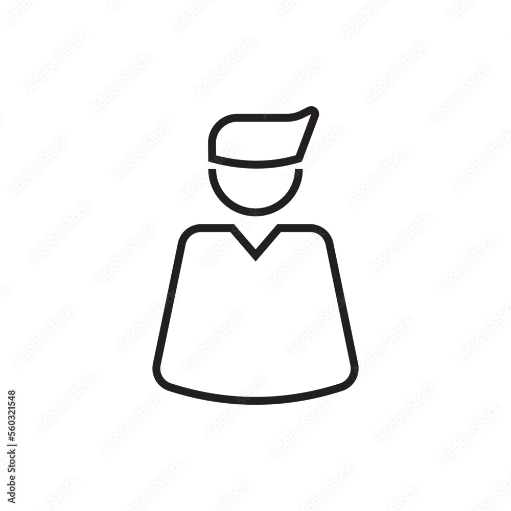 Client delivery service icon with black outline style. Related to order tracking, delivery home, warehouse, truck, scooter, courier and cargo icons. Shipping symbol. Vector illustration Client delivery service icon with black outline style. Related to order tracking, delivery home, warehouse, truck, scooter, courier and cargo icons. Shipping symbol. Vector illustration