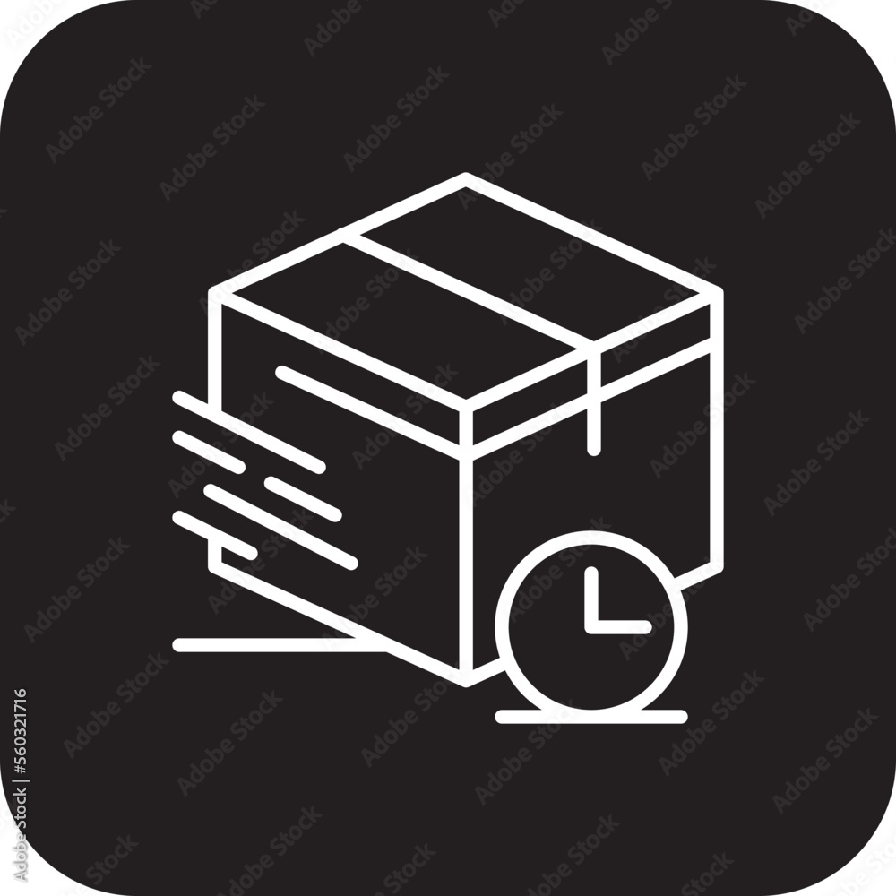 Fast Delivery service icon with black filled line style. Related to order tracking, delivery home, warehouse, truck, scooter, courier and cargo icons. Shipping symbol. Vector illustration Fast Delivery service icon with black filled line style. Related to order tracking, delivery home, warehouse, truck, scooter, courier and cargo icons. Shipping symbol. Vector illustration