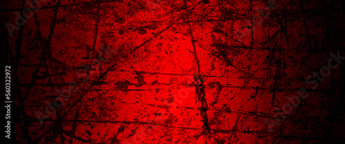 Red Scary background. Dark grunge red texture concrete, scratches concrete wall texture, Scary concrete wall texture as background, dark red for horror background, texture unlimited dark colors.