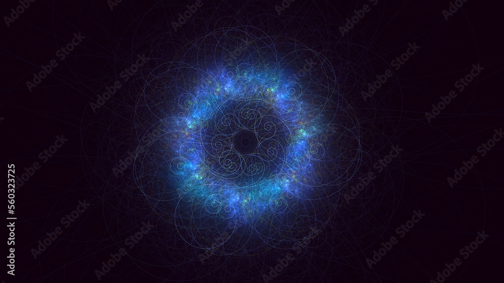 3D rendering abstract round light background 3D rendering abstract round light background