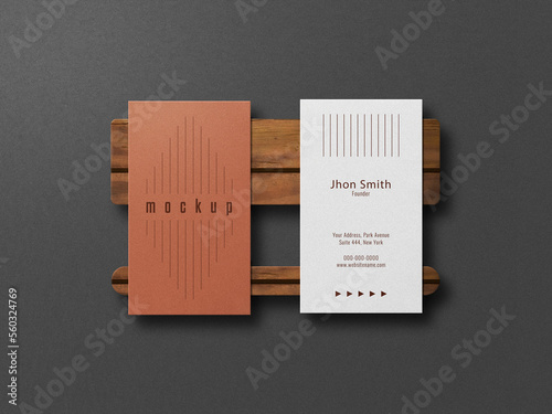 luxury and minimalist business card mockup	