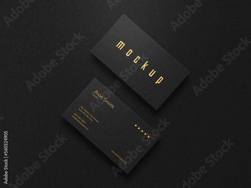 luxury and minimalist business card mockup	