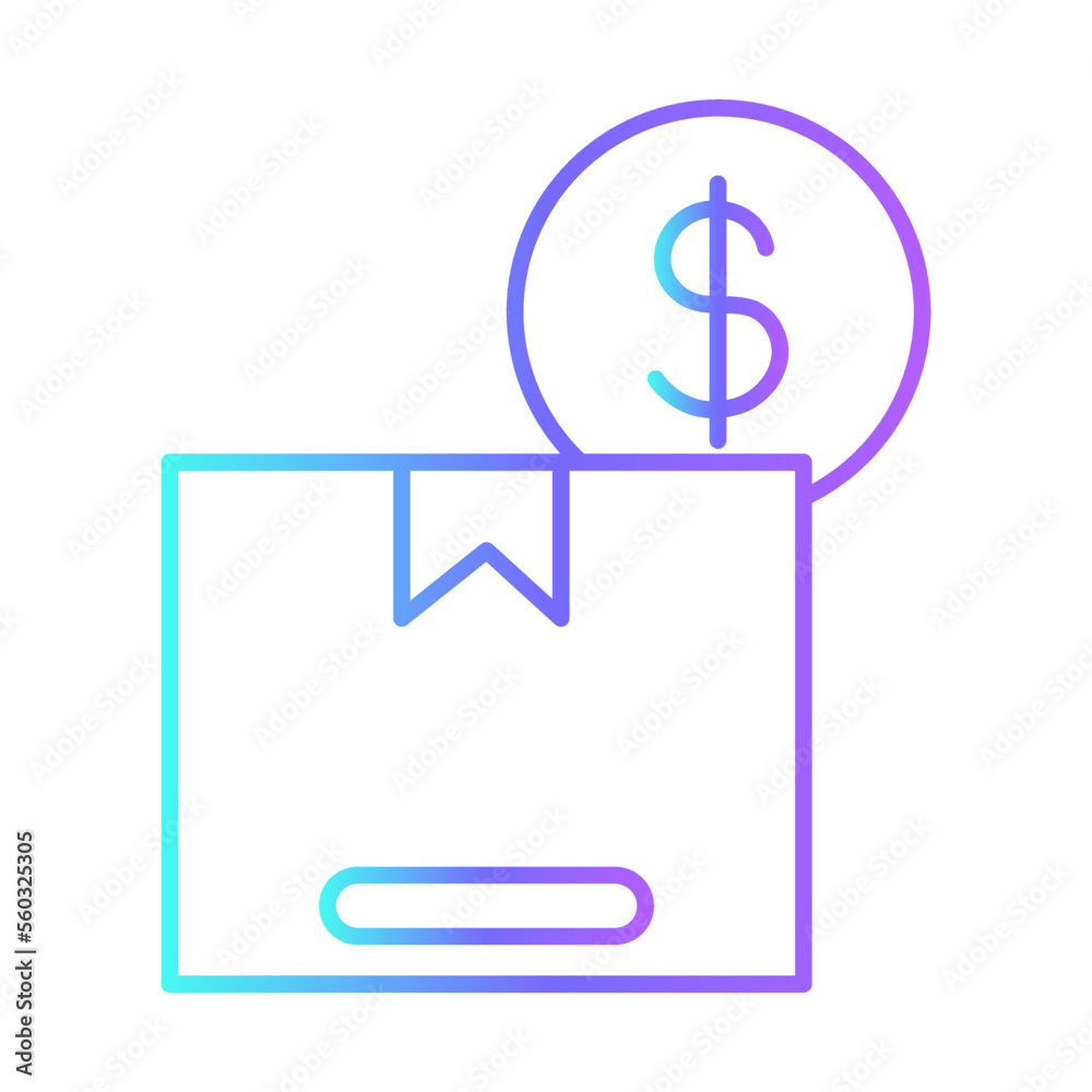 Delivery pay delivery service icons with purple blue outline style. Shipping logistics symbol sign. Simple vector illustration. Related to package, fee, fast courier Delivery pay delivery service icons with purple blue outline style. Shipping logistics symbol sign. Simple vector illustration. Related to package, fee, fast courier