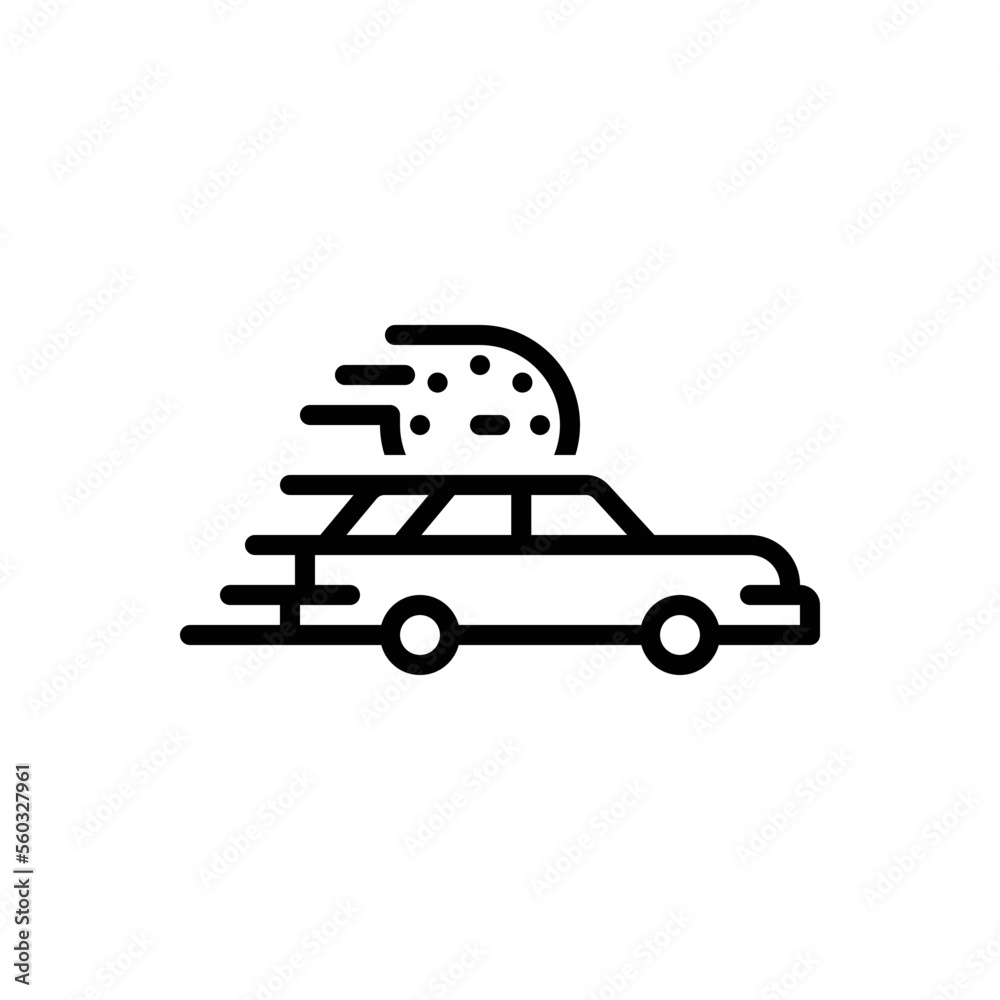 Black line icon for fastest Black line icon for fastest