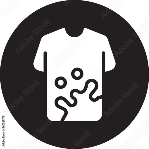 dirty shirt glyph icon