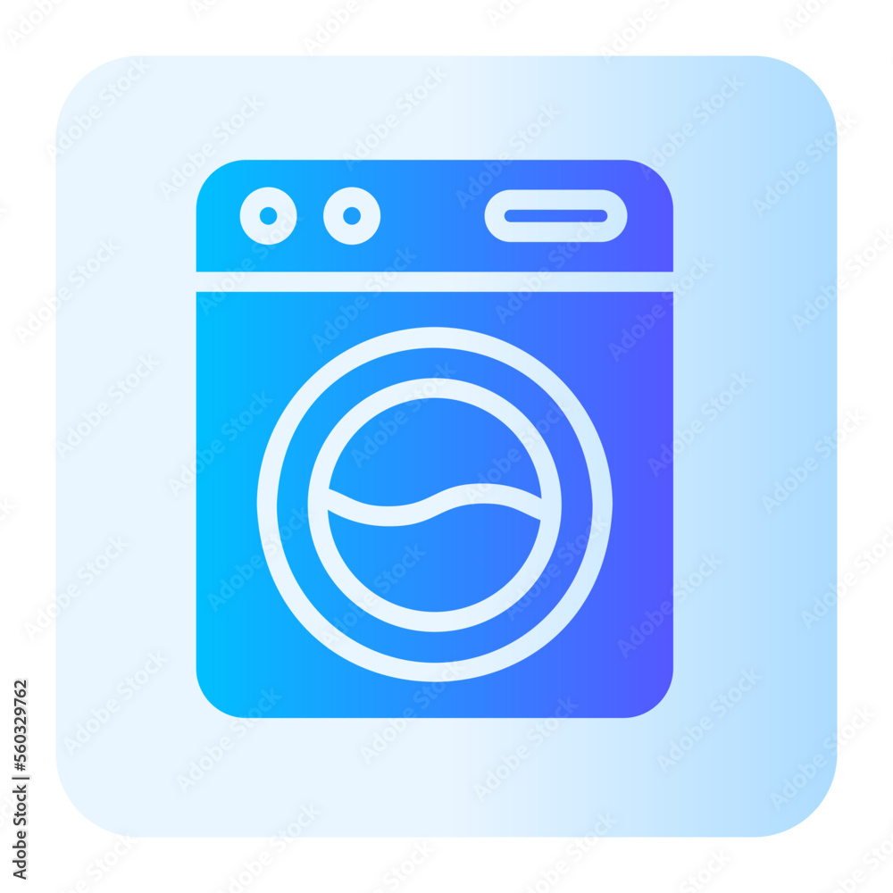 washing machine gradient icon washing machine gradient icon