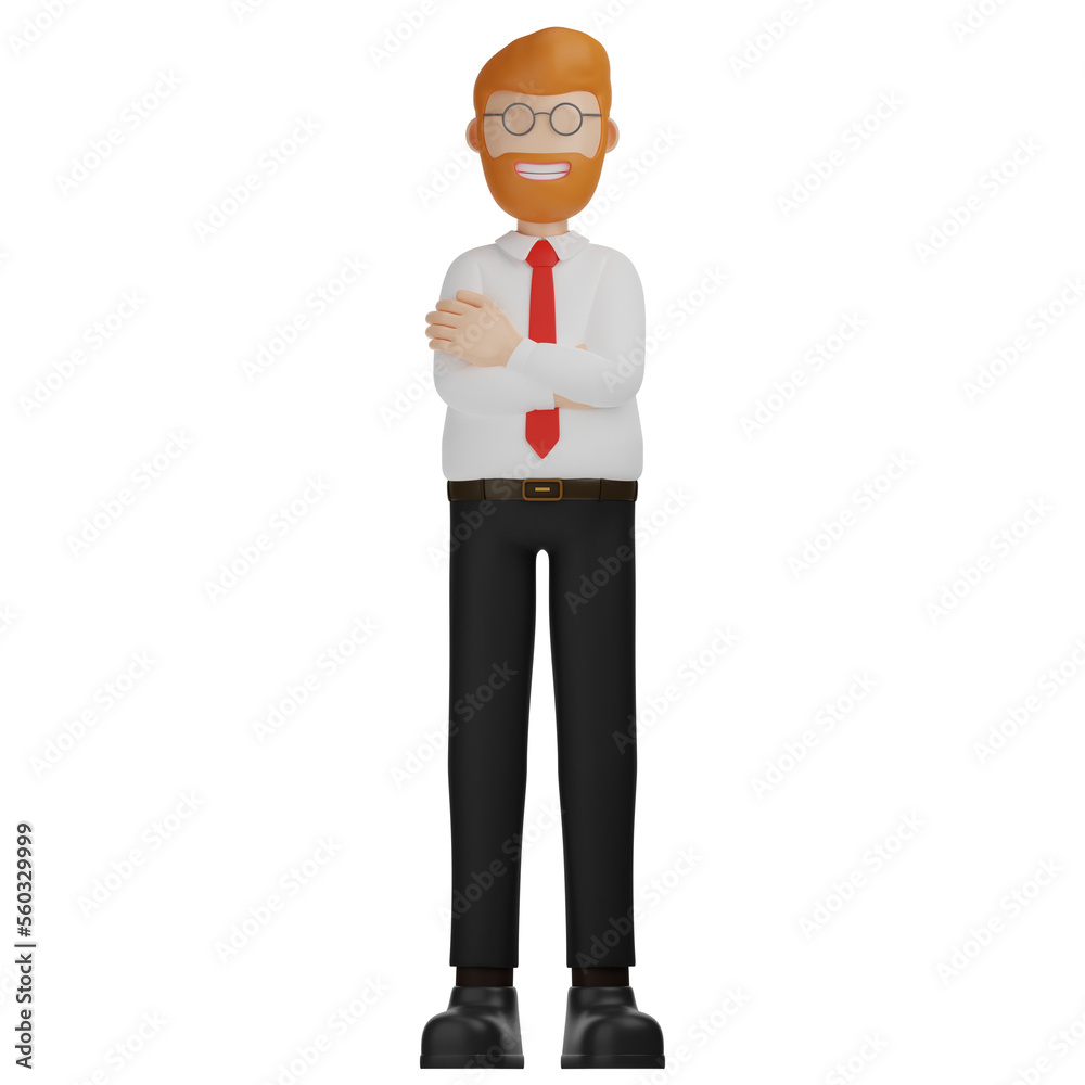 3D Character Man Office worker employee 3D Character Man Office worker employee