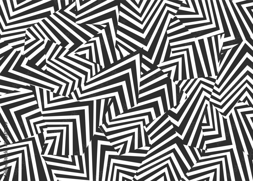 Abstract background with seamless dazzle camouflage pattern - obrazy, fototapety, plakaty 