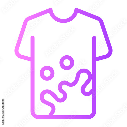 dirty shirt gradient icon