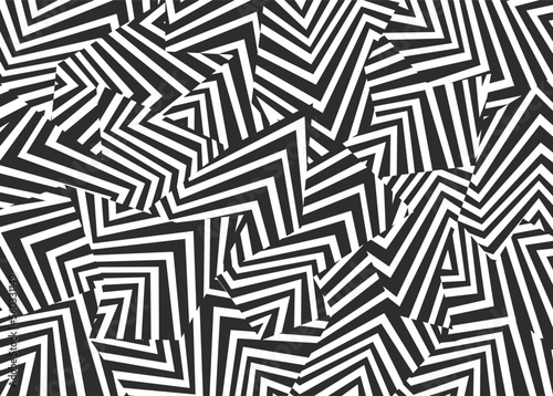 Obraz na plátne Abstract background with seamless dazzle camouflage pattern