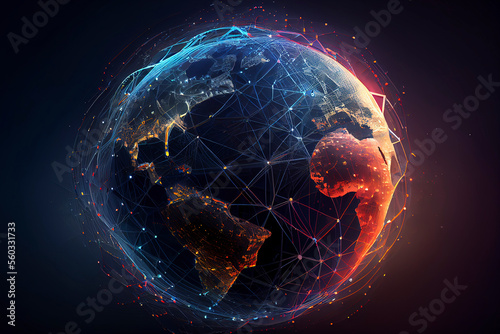 Global Connection Lines - Data Exchange