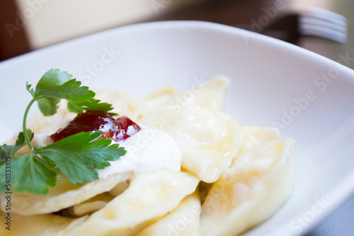 Pelmeni is a traditional Eastern European dish.