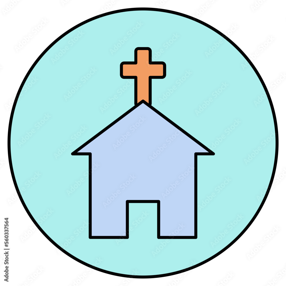 Obraz premium church icon