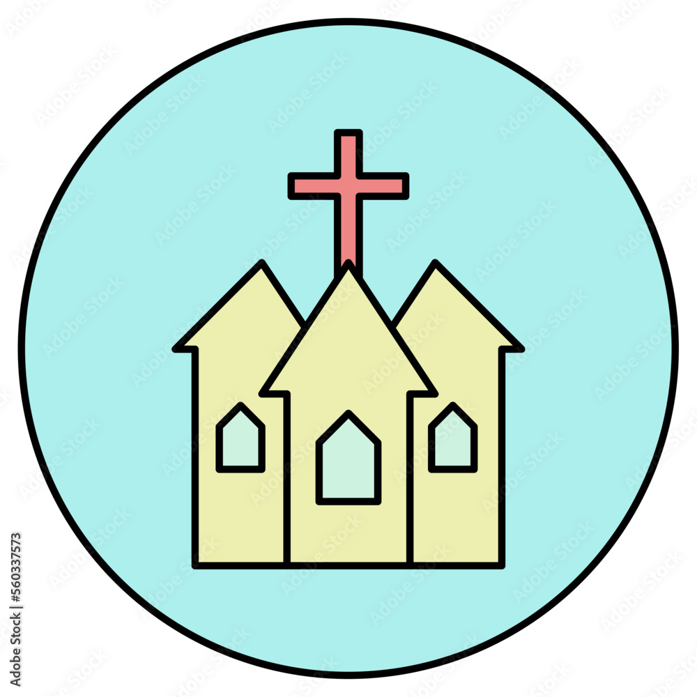 Fototapeta premium church icon