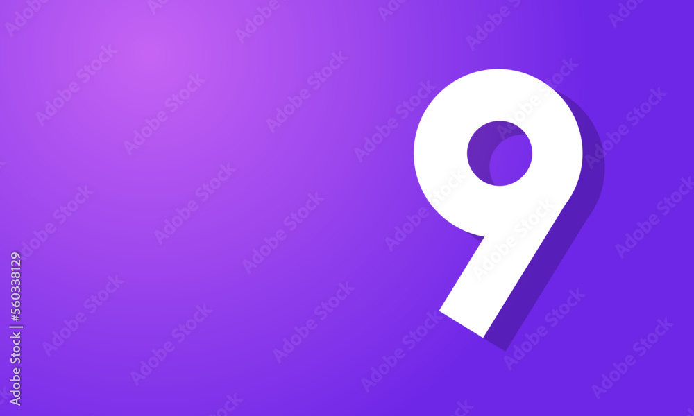 9 Number New White Purple Modern Company Logo 9 Number New White Purple Modern Company Logo