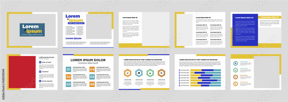 Minimalist business presentation template