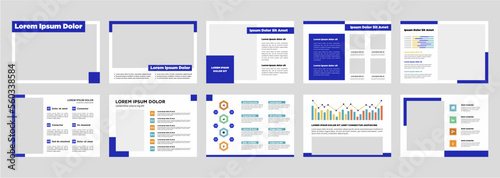 Minimalist business presentation template