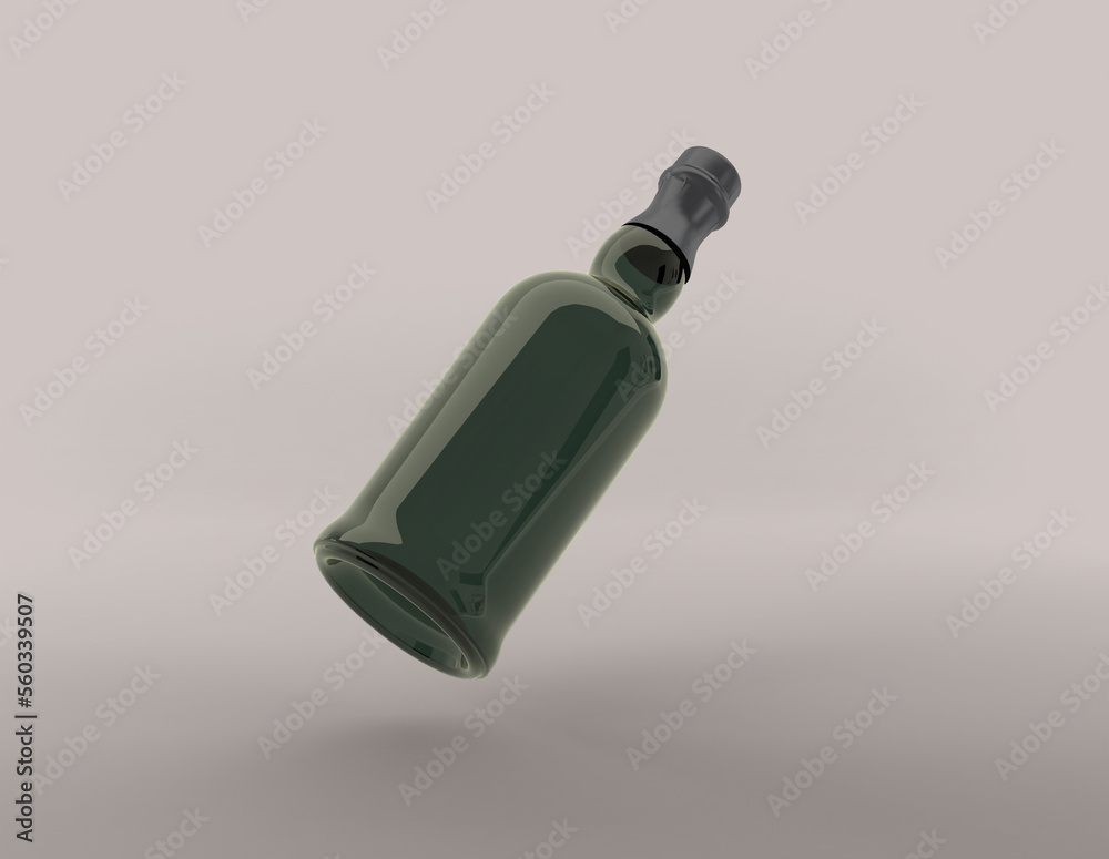 3D Rendered Bottles Mockup Template 3D Rendered Bottles Mockup Template