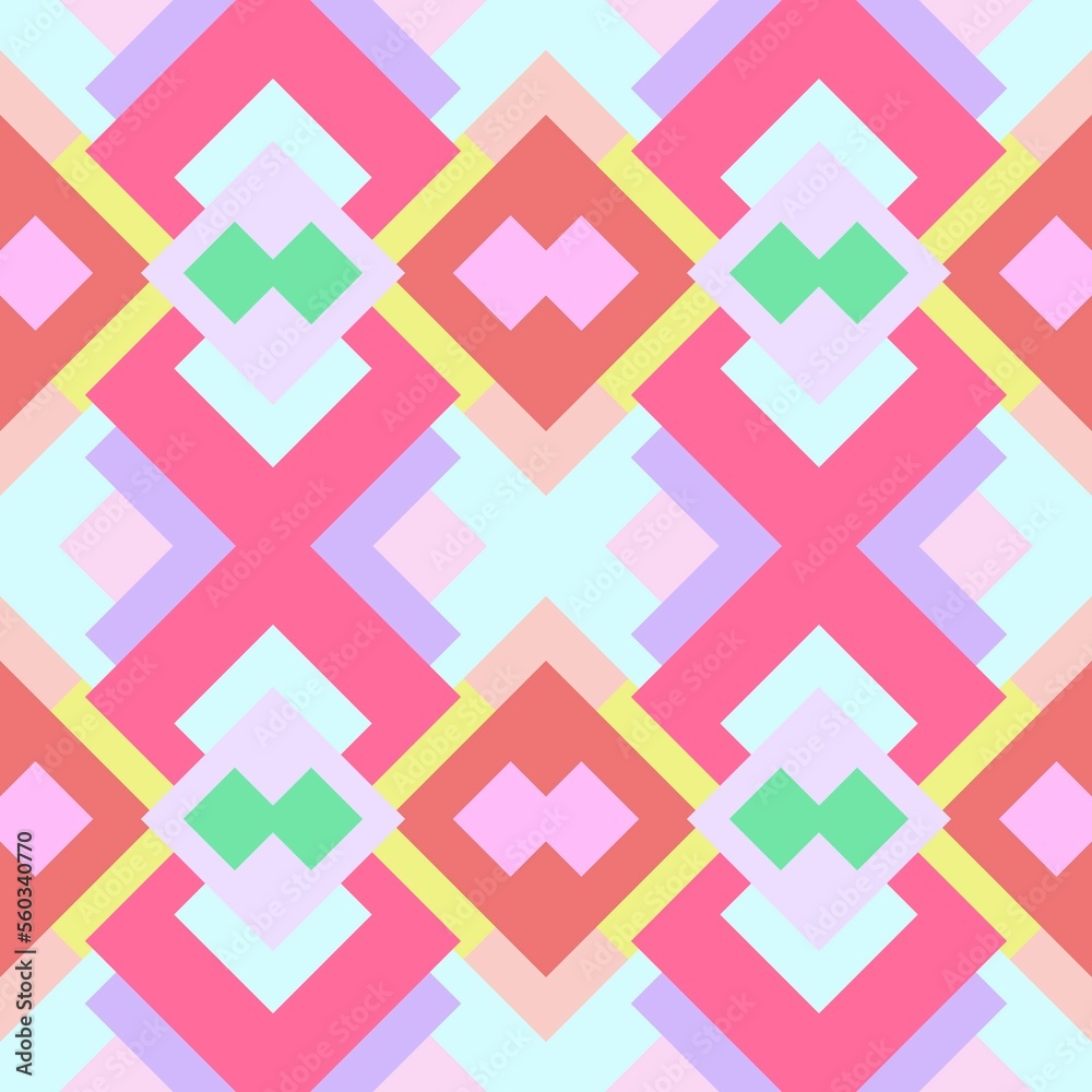 Multi-colored, Photo makeup, Square pattern, Used as background image. Multi-colored, Photo makeup, Square pattern, Used as background image.