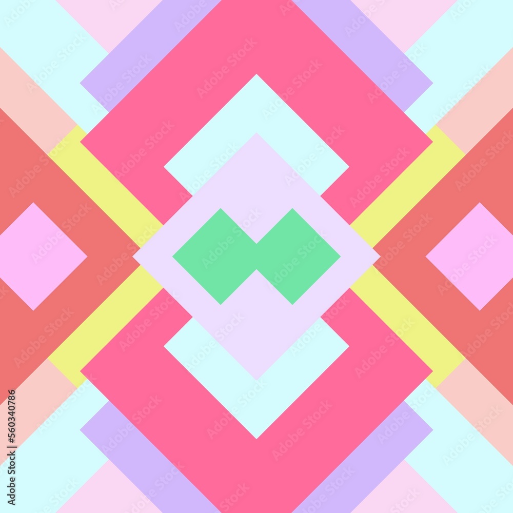 Multi-colored, Photo makeup, Square pattern, Used as background image. Multi-colored, Photo makeup, Square pattern, Used as background image.