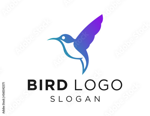 Logo about Bird on white background. created using the CorelDraw application.