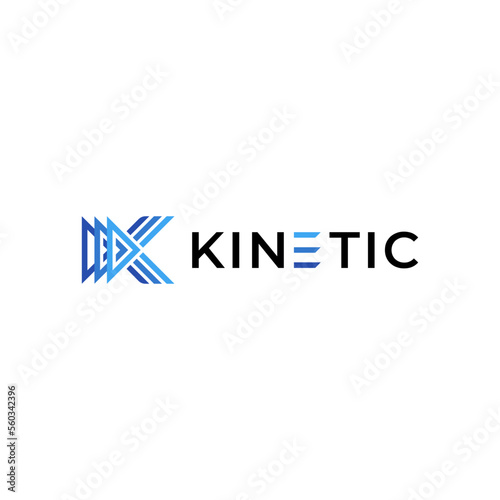 Letter K logo concept photo