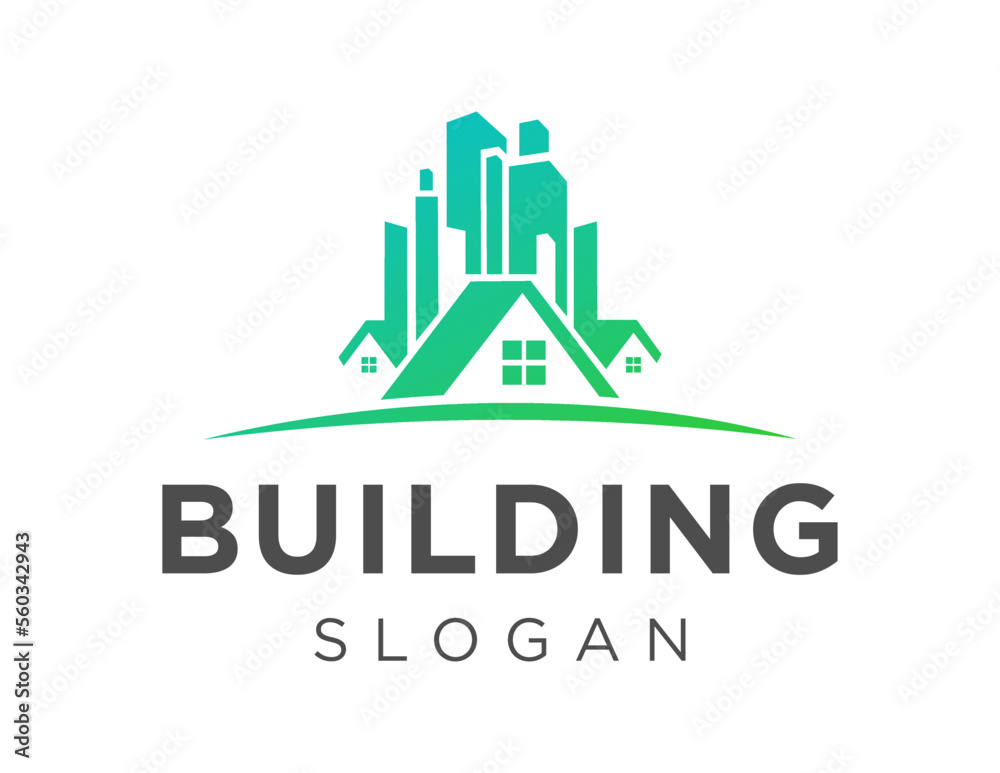 Fototapeta premium Logo about Building on white background. created using the CorelDraw application.