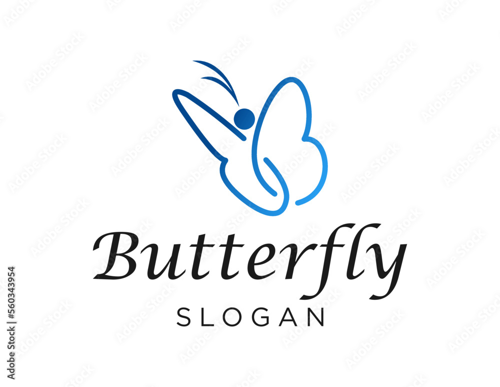 Logo about Butterfly on white background. created using the CorelDraw application. Logo about Butterfly on white background. created using the CorelDraw application.