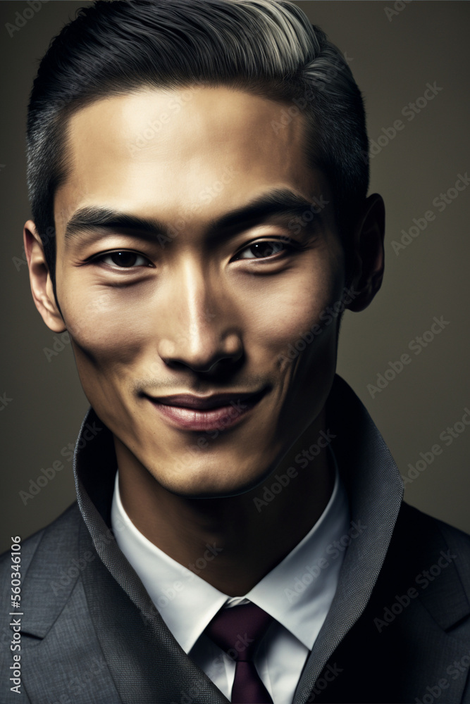 Illustration serie: Beautiful man in front of a background Illustration serie: Beautiful man in front of a background