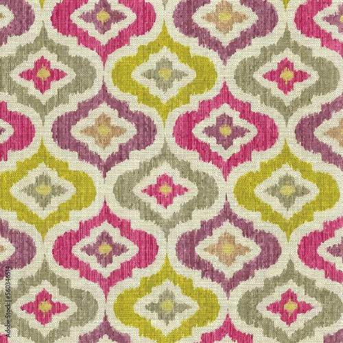 Ikat Seamless Background Pattern  digital printing textile illustration