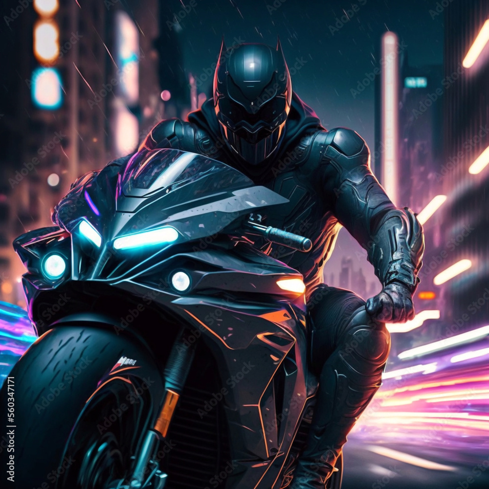 motorcycle rider on a motorcycle