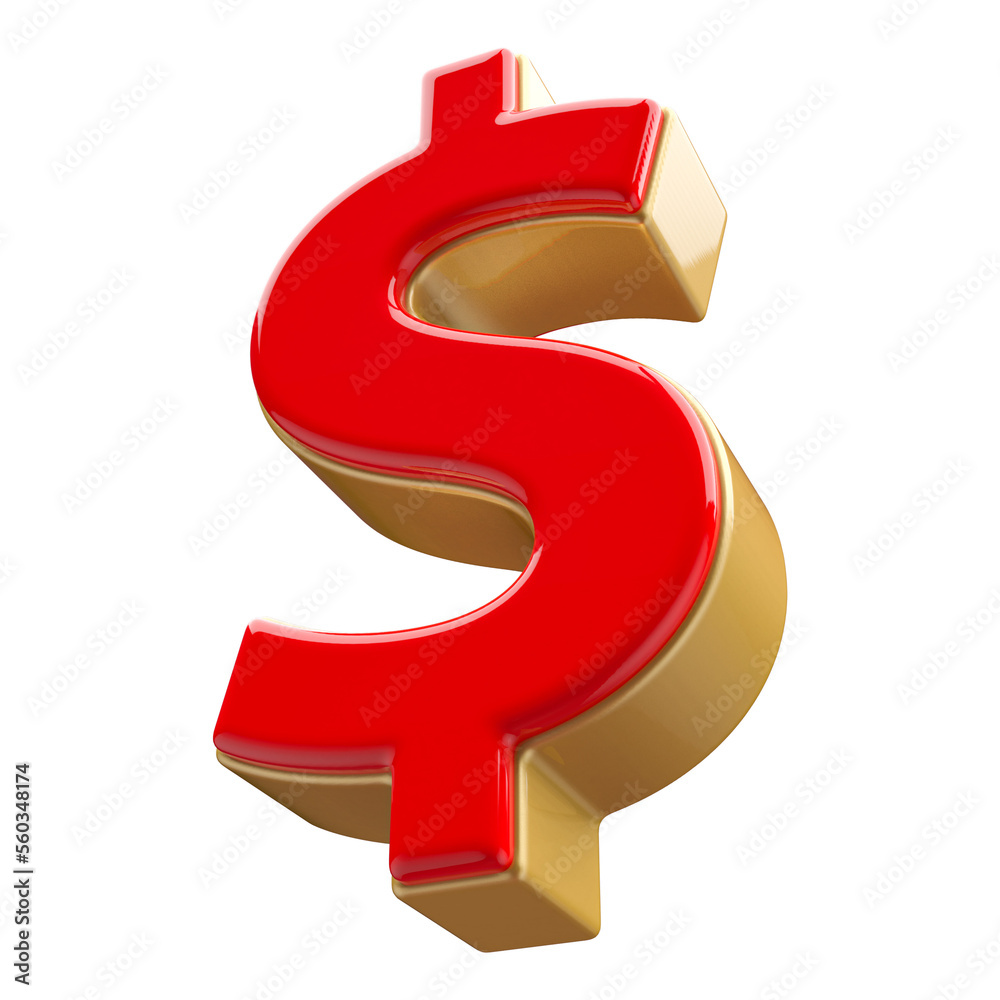 3d icon dollar symbol with generative AI 3d icon dollar symbol with generative AI