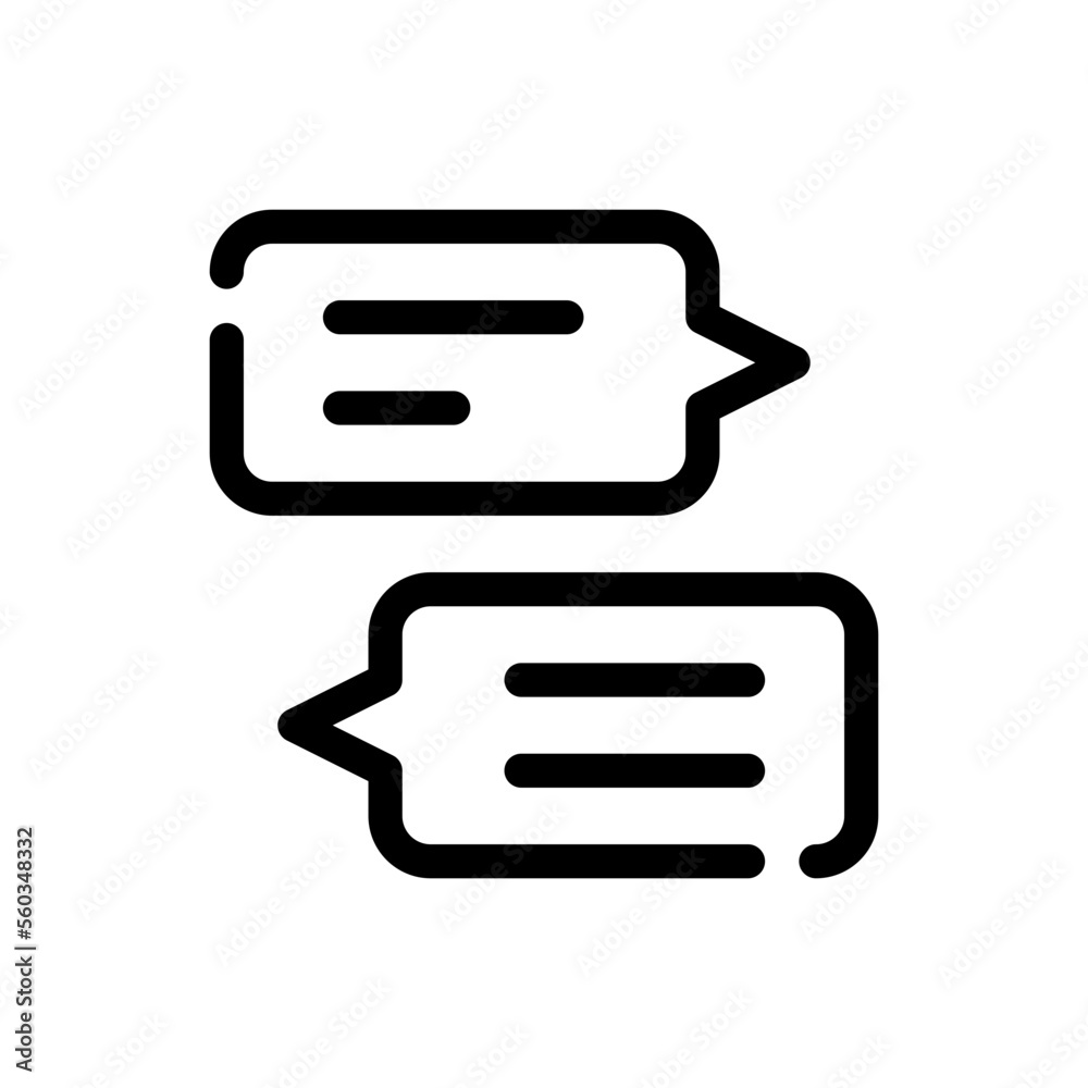 chat box line icon chat box line icon