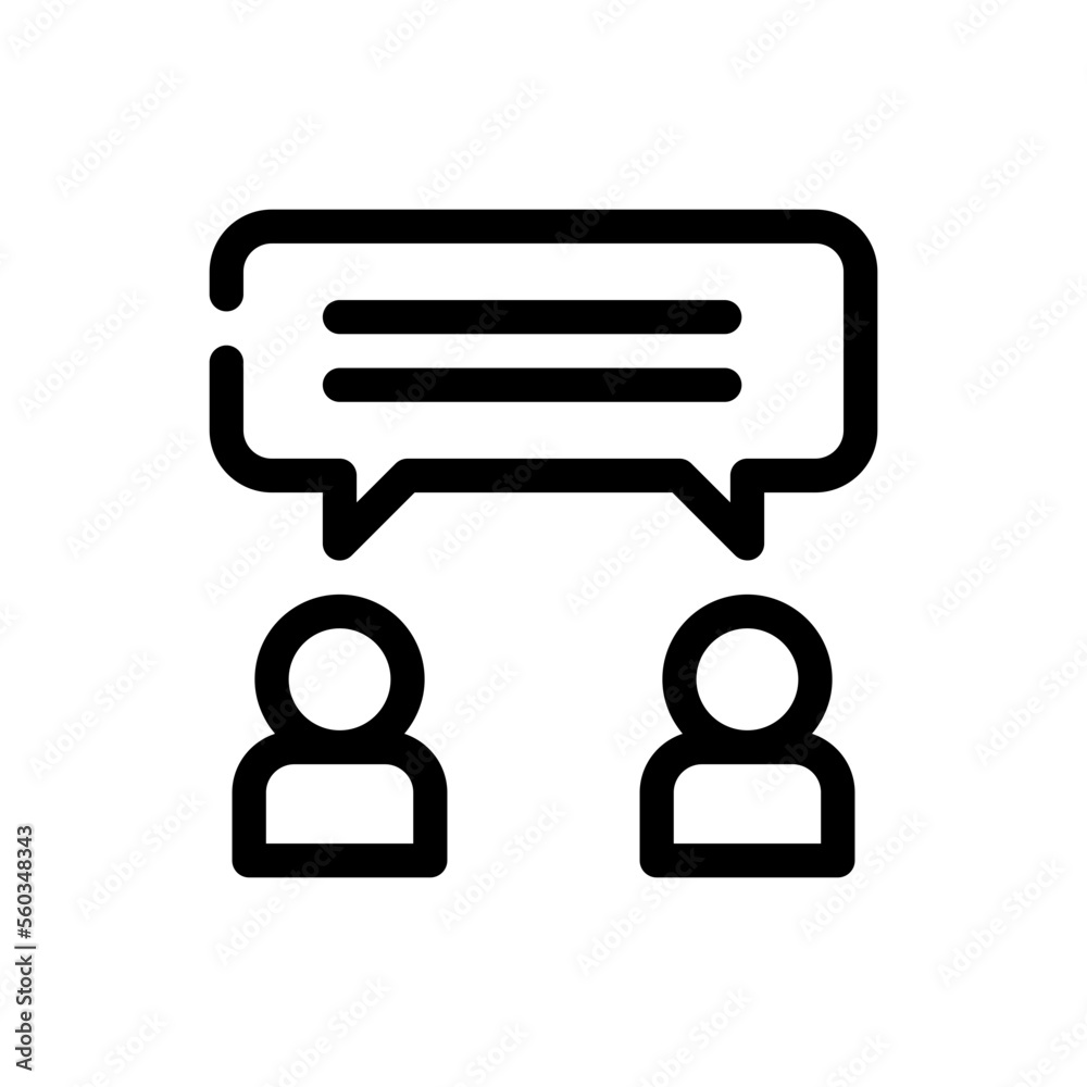 conversation line icon conversation line icon