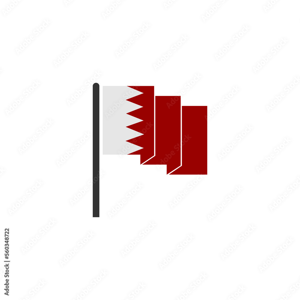 Bahrain independence day icon set vector sign symbol Bahrain independence day icon set vector sign symbol