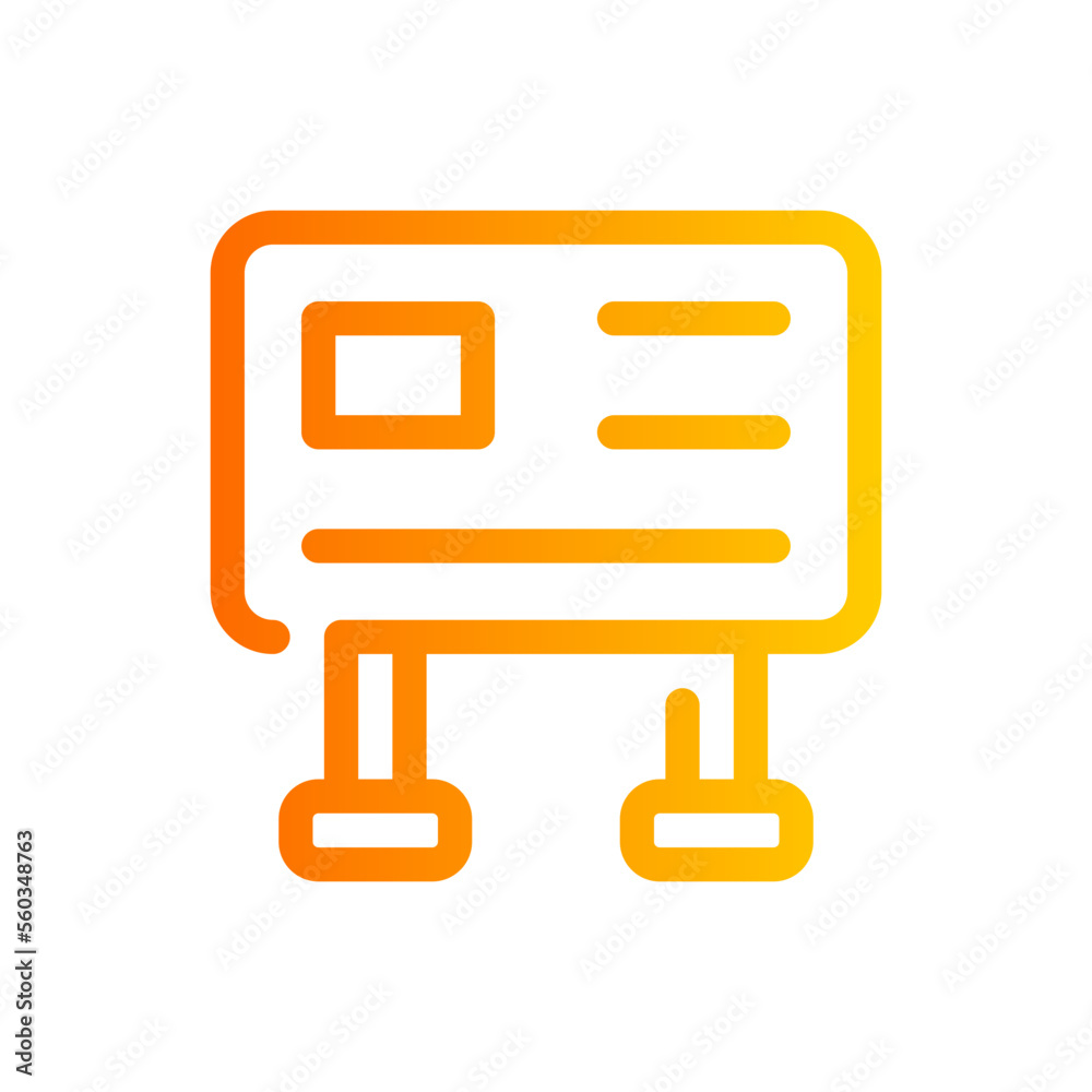 signage gradient icon signage gradient icon