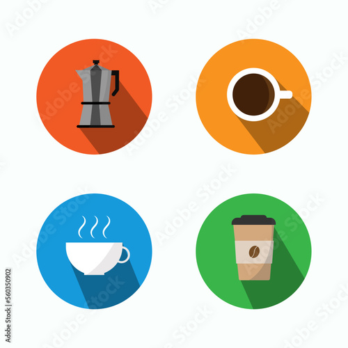 Set of coffee icons
