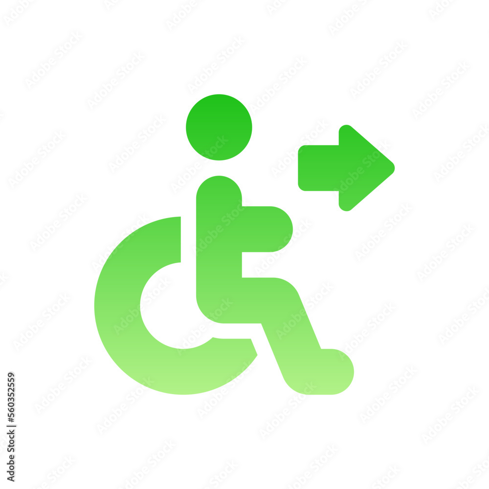 exit flat gradient icon exit flat gradient icon