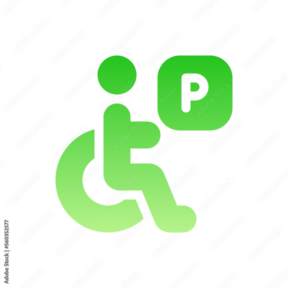 parking flat gradient icon parking flat gradient icon