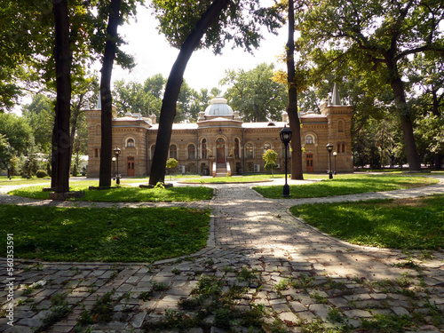 Old Russian building in the park