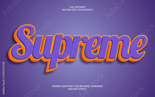 Supreme Text Effect